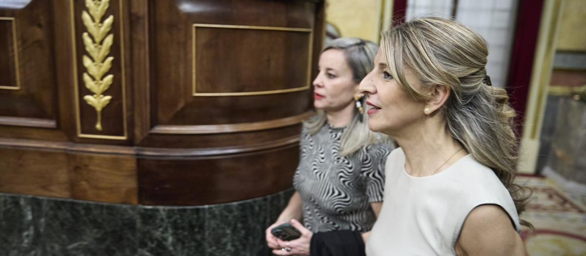 (La vicepresidenta segunda y ministra de Trabajo y Economía Social, Yolanda Díaz