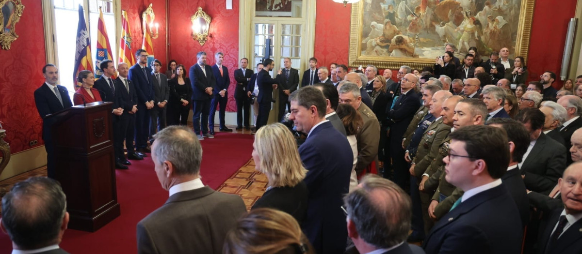 El presidente del Parlament, Gabriel Le Senne, en su discurso institucional por el Día de Baleares.

Isaac Buj / Europa Press
01/3/2026