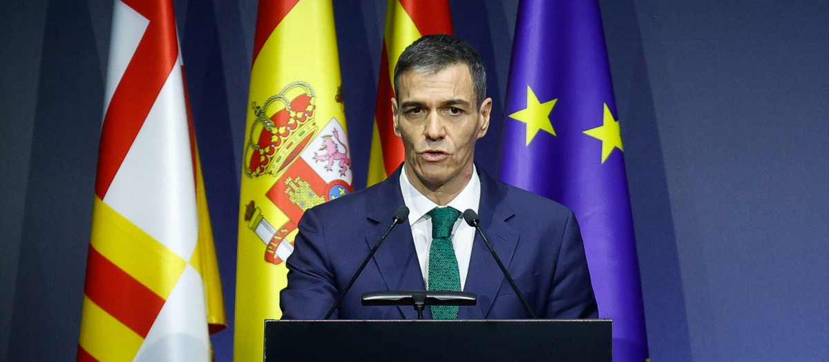 El presidente del Gobierno, Pedro Sánchez, este mes de marzo