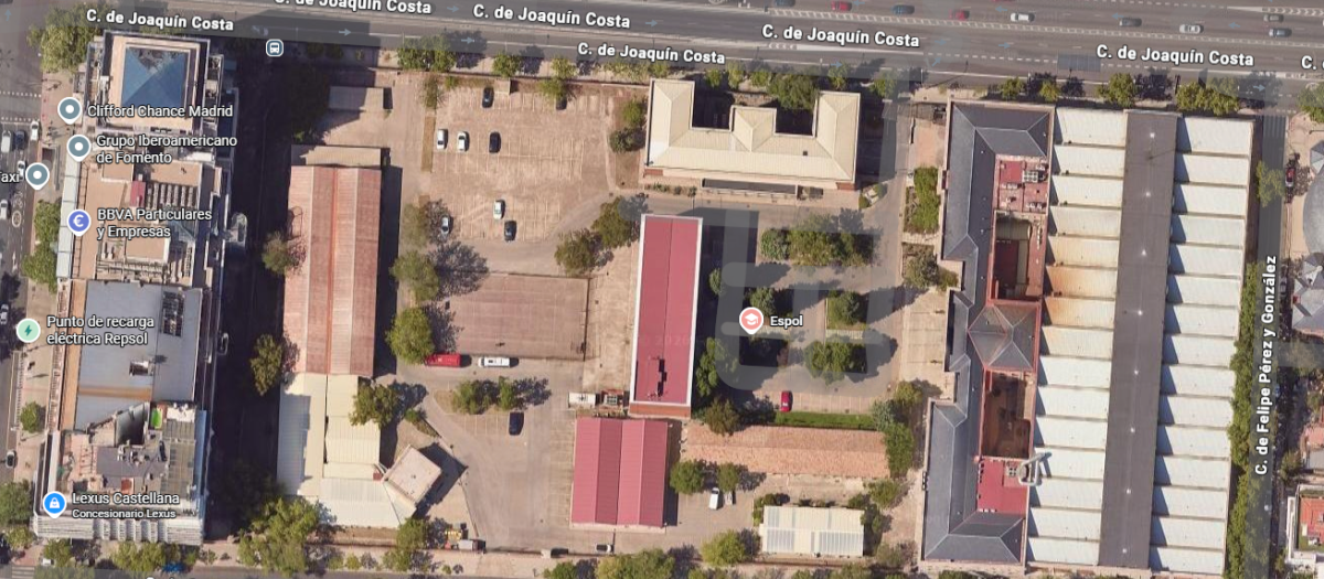 Visa aérea de la Escuela Politécnica Superior del Ejército de Tierra