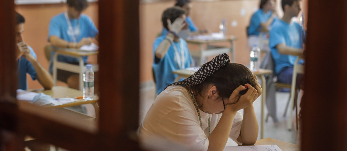 Imagen tomada en un centro escolar de Valencia