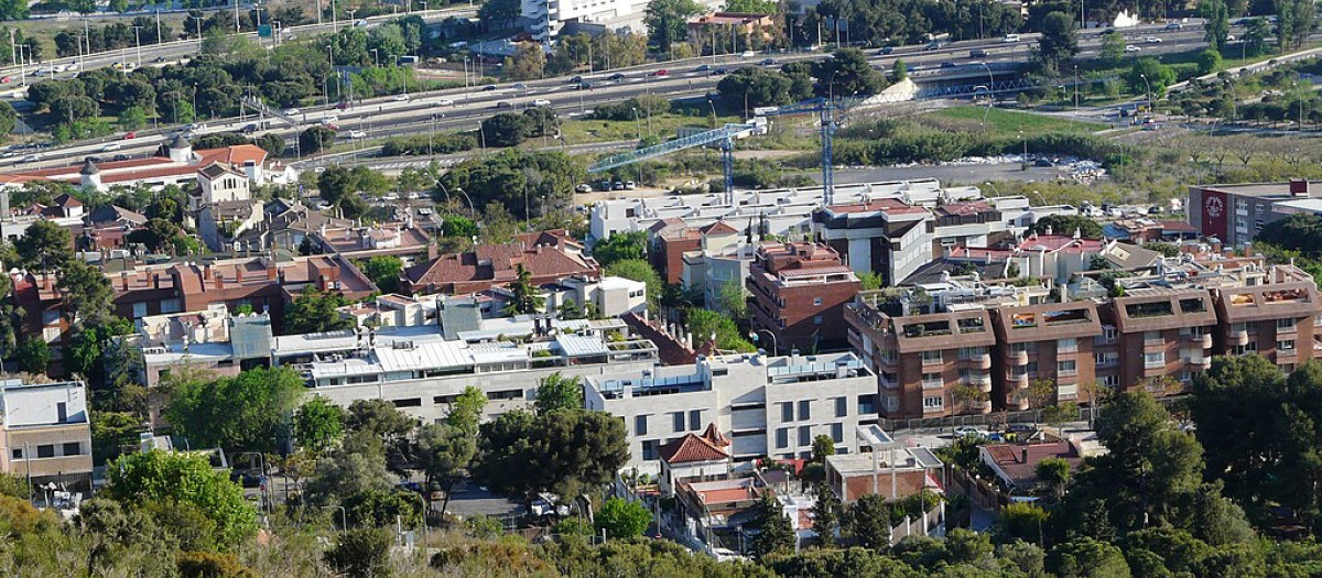 Barrio de Finestrelles, en Esplugues de Llobregat, cerca de Barcelona