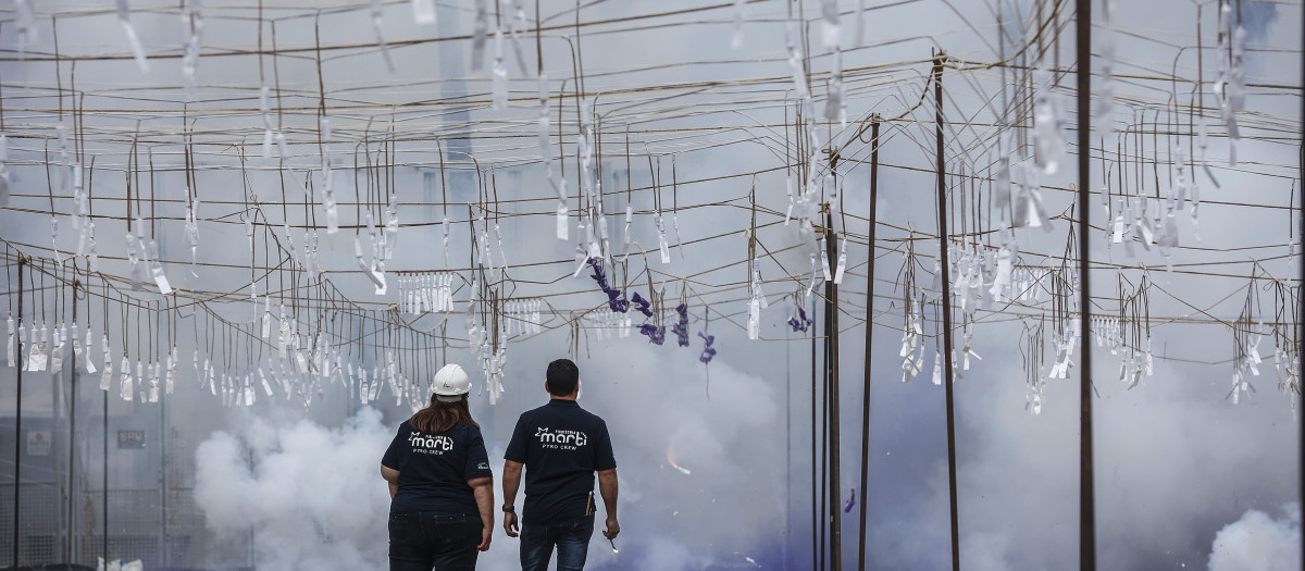 Imagen de la pirotécnica Reyes Martí