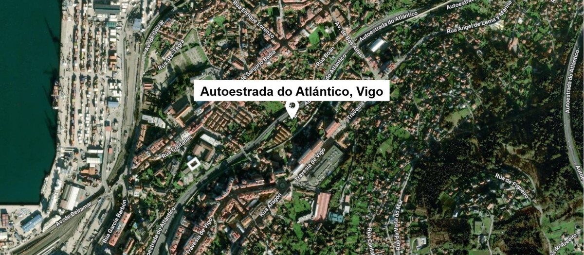 Accidente en la AP-9 a su paso por el barrio de Teis, en Vigo.

EUROPA PRESS
08/3/2026