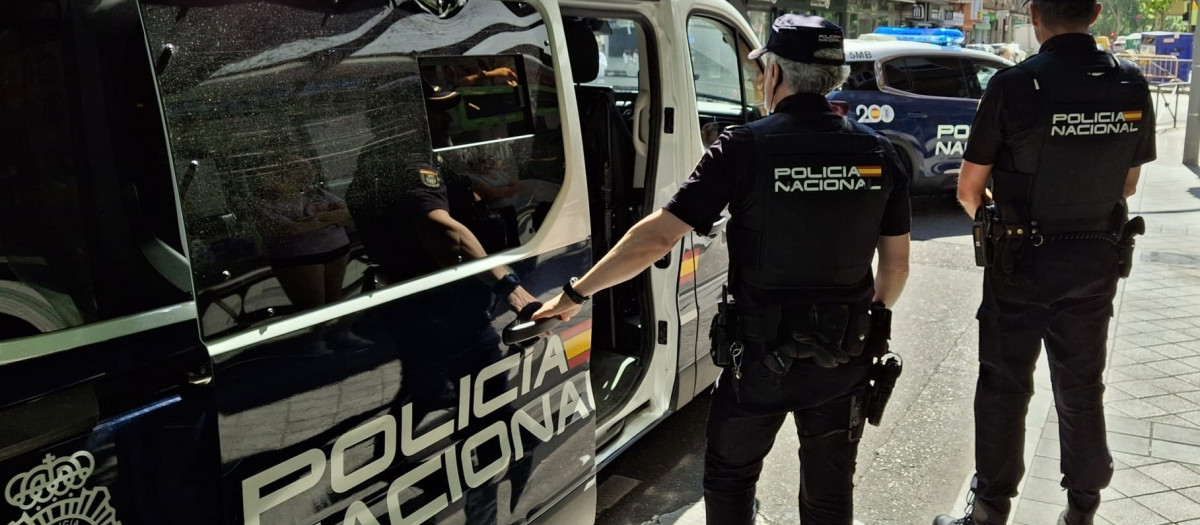 Agentes de la Policía Nacional, en Valladolid, en una imagen de archivo