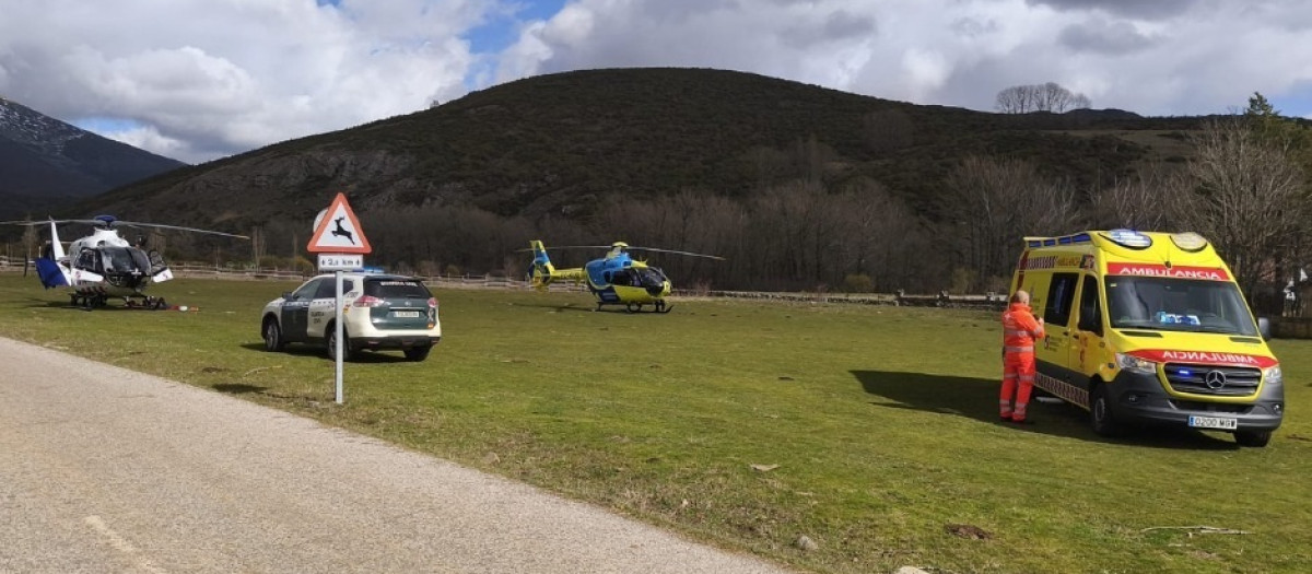 Despliegue para el rescate de un escalador en el Curavacas