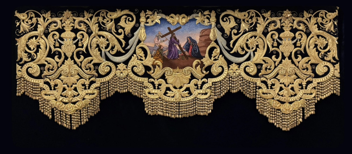 Bambalina trasera hermandad de la Vera Cruz