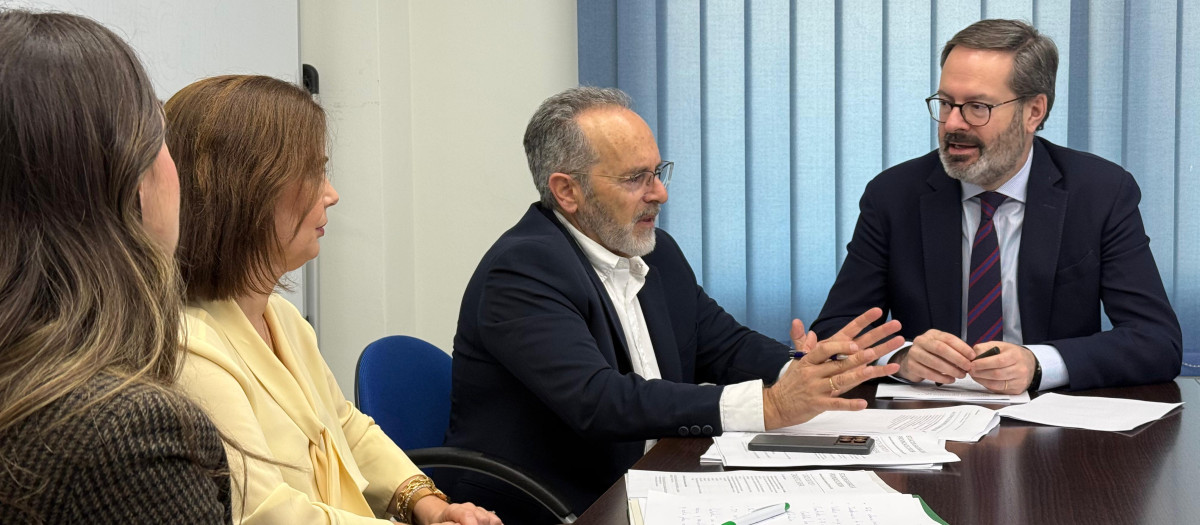 Encuentro entre responsables de Satse Córdoba y el presidente provincial del PP, Adolfo Molina