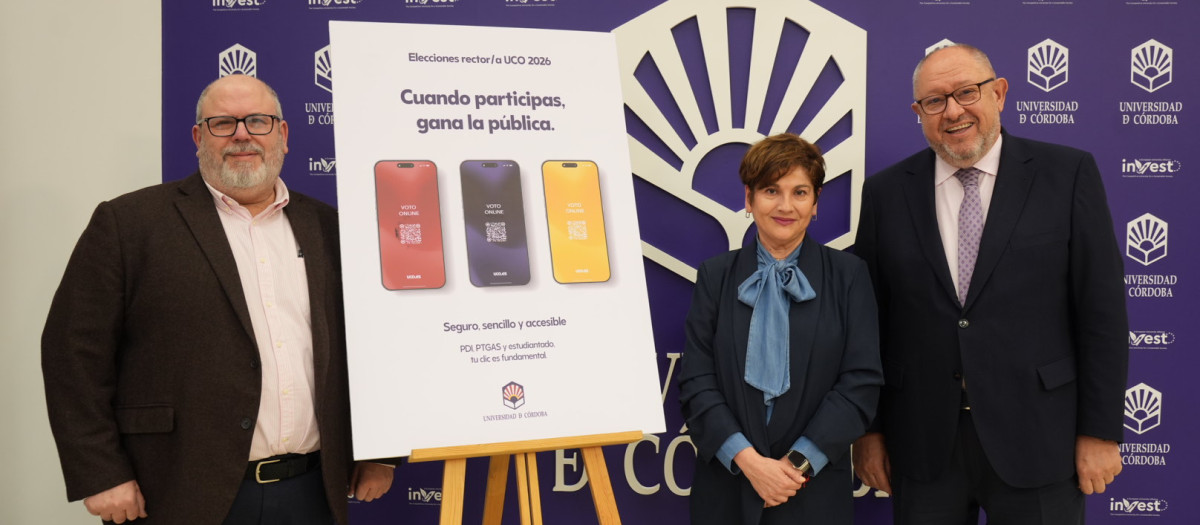 Sebastián Ventura, Rosa Aparicio y Manuel Torralbo