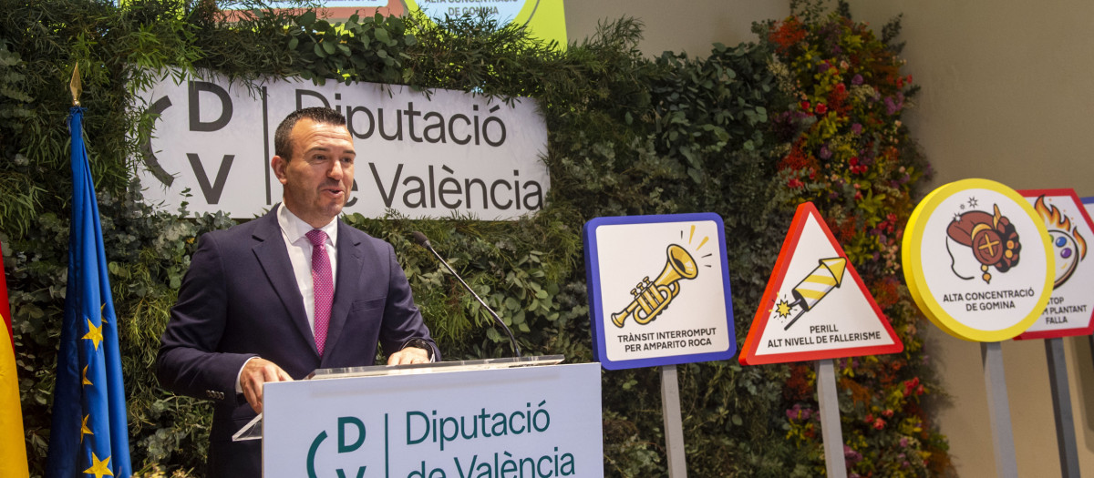 Imagen de Vicent Mompó tomada durante la presentación de la campaña