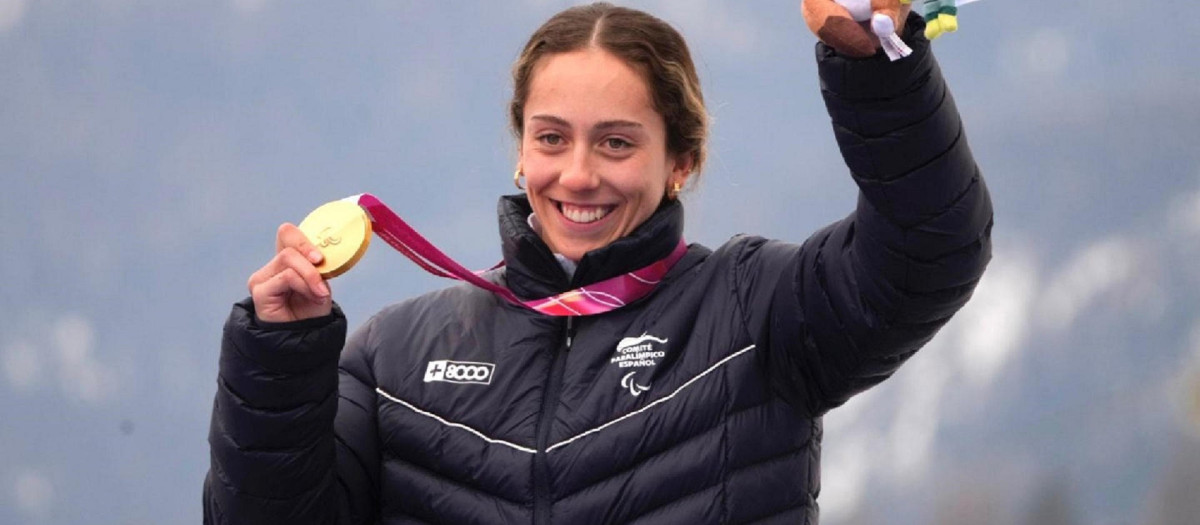 Audrey Pascual, con la medalla de oro