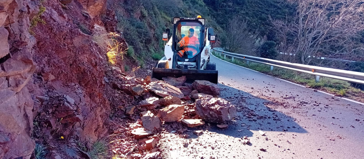 Actuaciones en la red viaria provincial tras las lluvias
