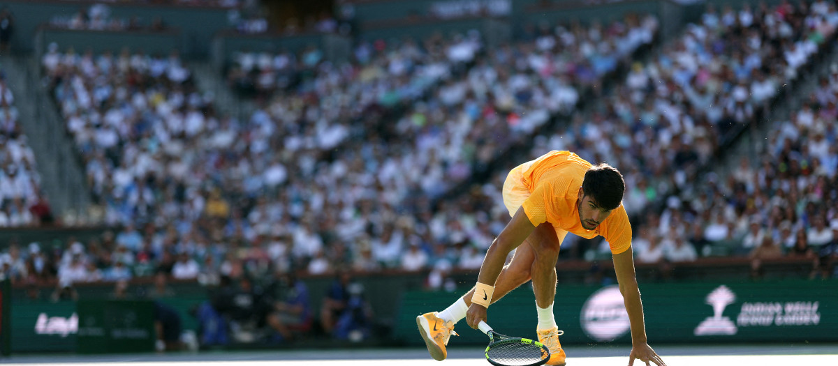 Carlos Alcaraz, en las semifinales de Indian Wells
