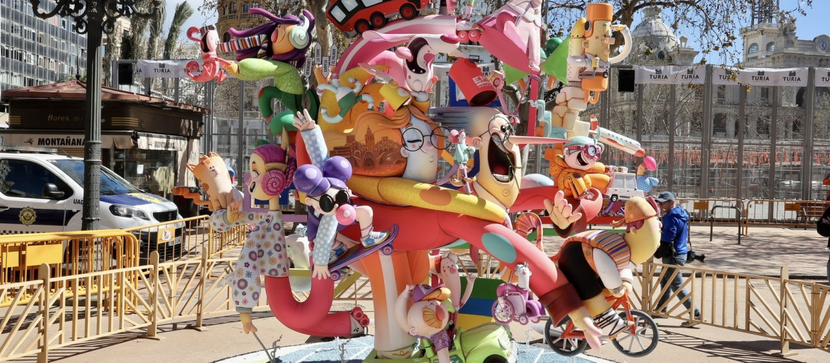 Imagen de la falla municipal infantil para las Fallas 2026 de Valencia.