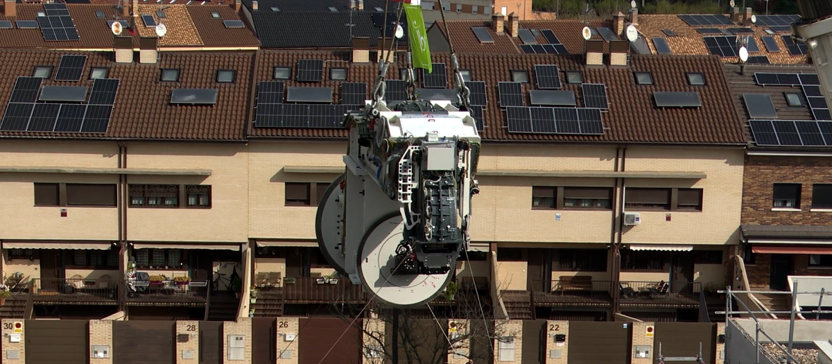 Imagen de la instalación del acelerador de protones (Ciclotrón) en el Hospital de Fuenlabrada