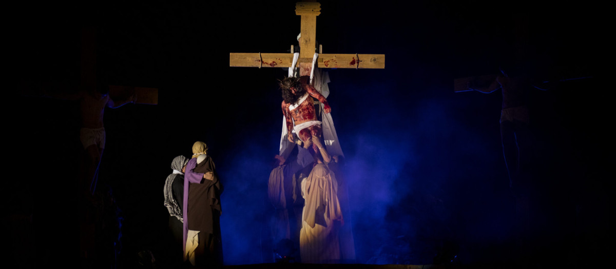 Representación de La Pasión de Cristo en Motilla del Palancar (Cuenca)