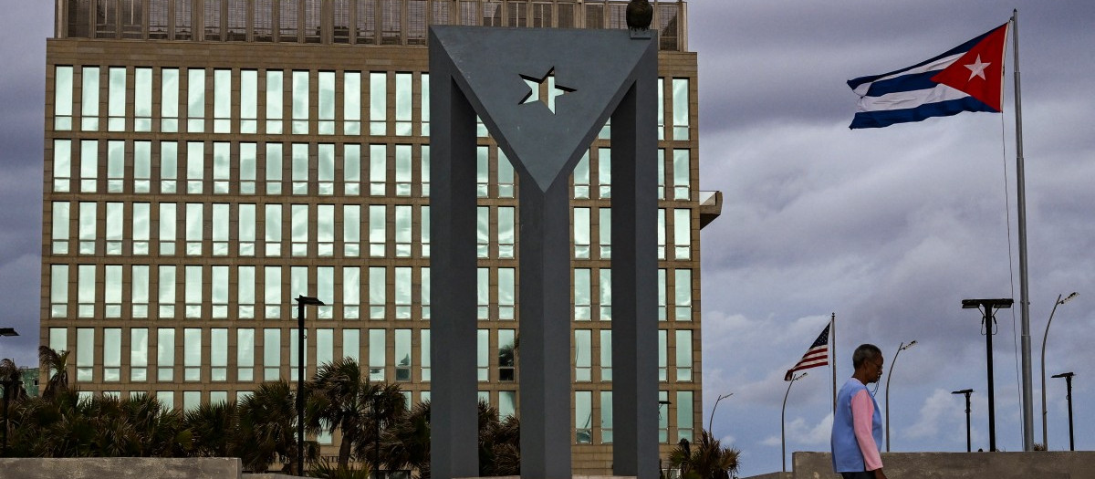 Imagen de la embajada de Estados Unidos en La Habana (Cuba)