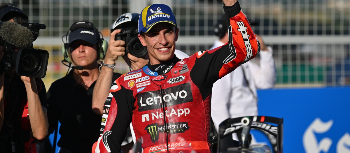 Marc Márquez, durante el Gran Premio de Brasil