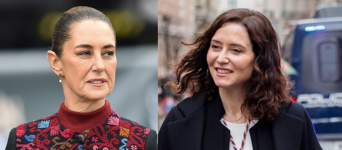 Claudia Sheinbaum, presidenta de México e Isabel Díaz Ayuso, presidenta de la Comunidad de Madrid