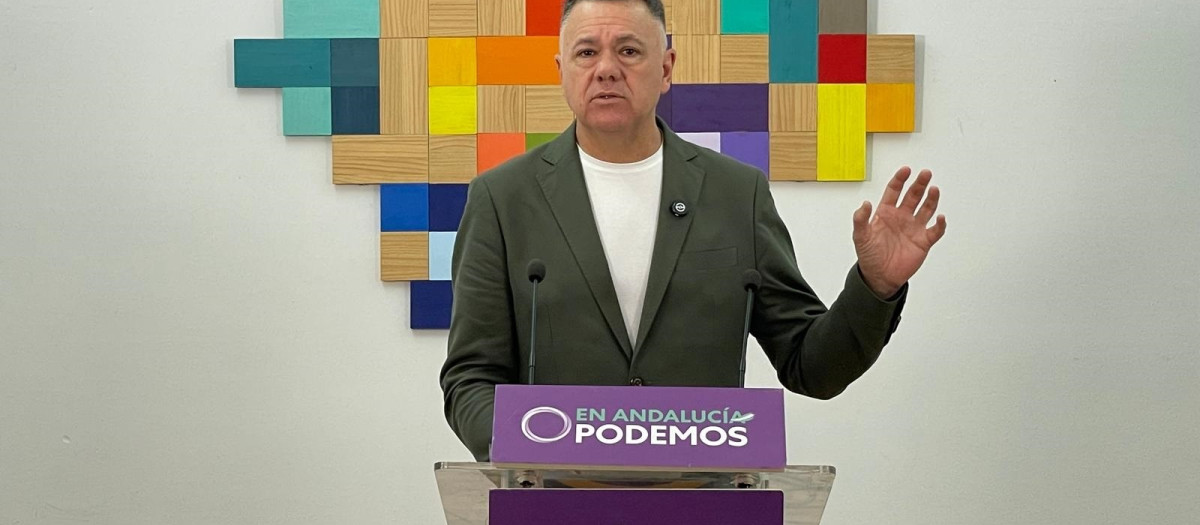 (Foto de ARCHIVO)
El candidato de Podemos a la Presidencia de la Junta y diputado autonómico de Por Andalucía, Juan Antonio Delgado, este martes

REMITIDA / HANDOUT por PODEMOS
Fotografía remitida a medios de comunicación exclusivamente para ilustrar la noticia a la que hace referencia la imagen, y citando la procedencia de la imagen en la firma
27/1/2026