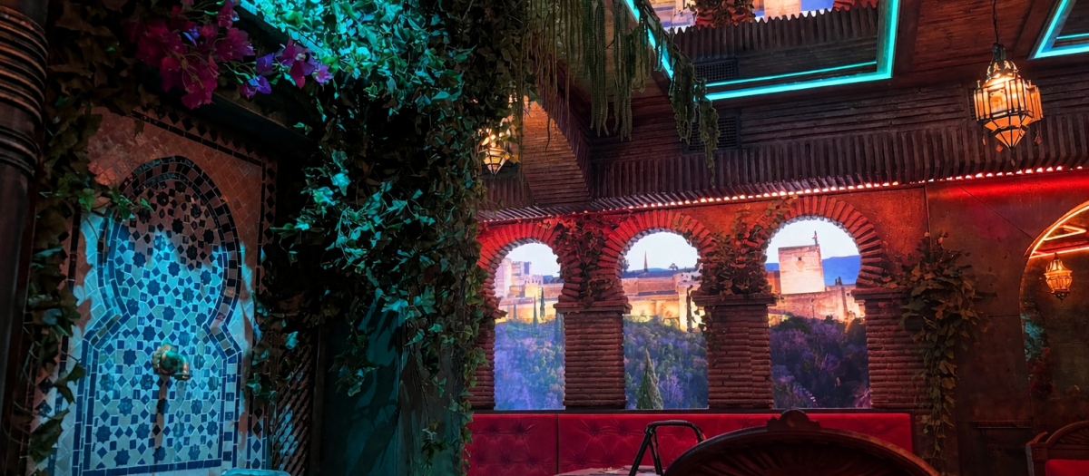 Interior del nuevo restaurante del artista granadino