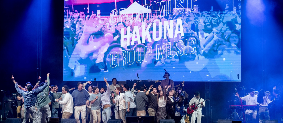 Medio centenar de miembros de Hakuna participaron durante el festival
