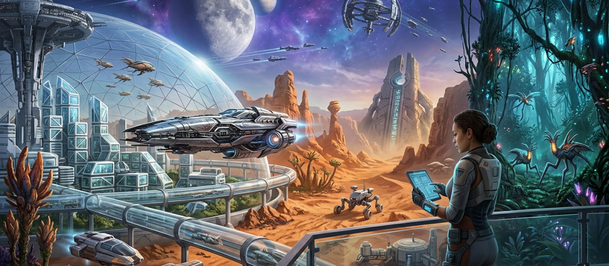 Ilustración de Ciencia Ficción