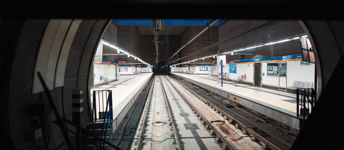 Túnel de la Línea 7B de Metro de Madrid