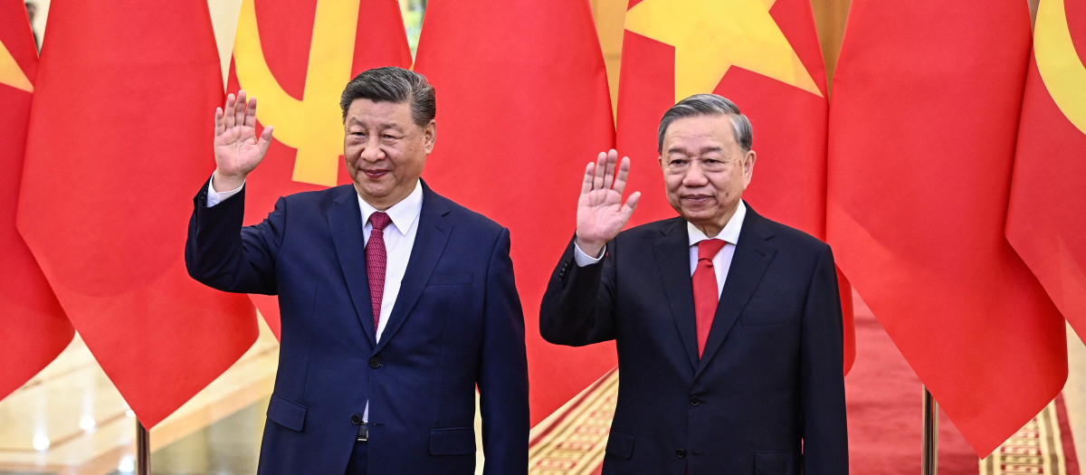 El presidente chino Xi Jinping y el Secretario del Partido Comunista de Vietnam To Lam