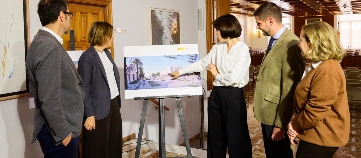 Imagen del 10 de noviembre de 2025 de Diana Morant durante el cuarto anuncio del Centro de Investigación en Tecnología para las Ciencias del Mar de Gandía