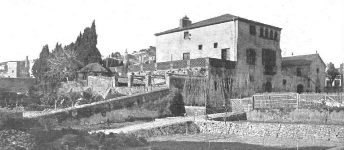 Ca l'Alegre de Baix, en una imagen histórica