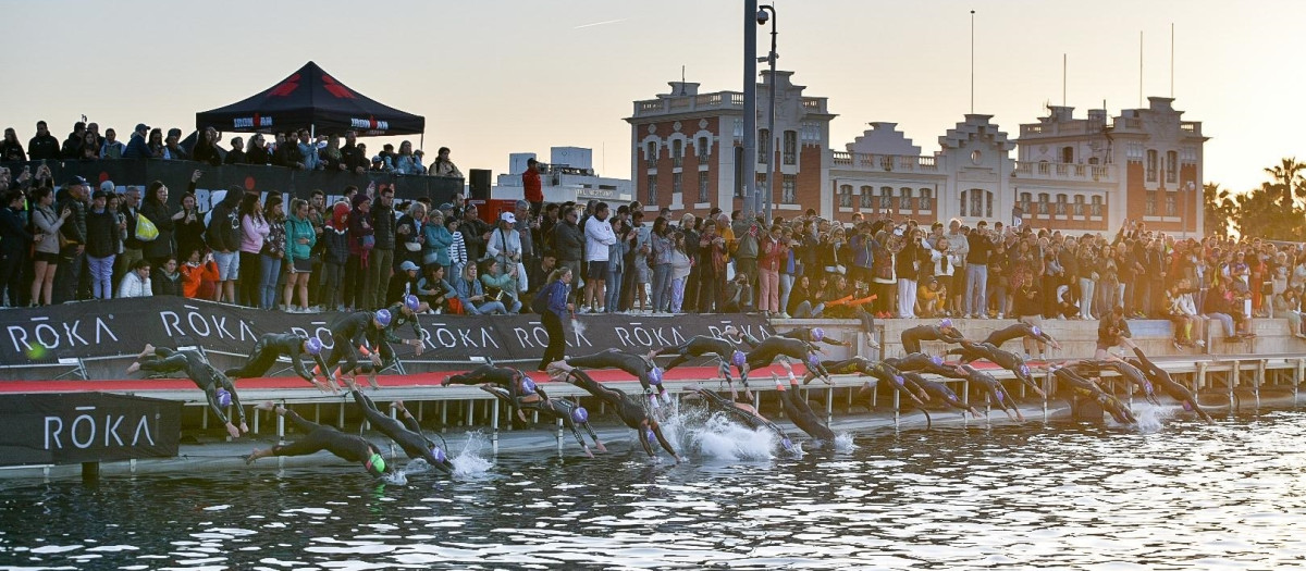 Imagen de la última edición del Ironman 70.3 en Valencia