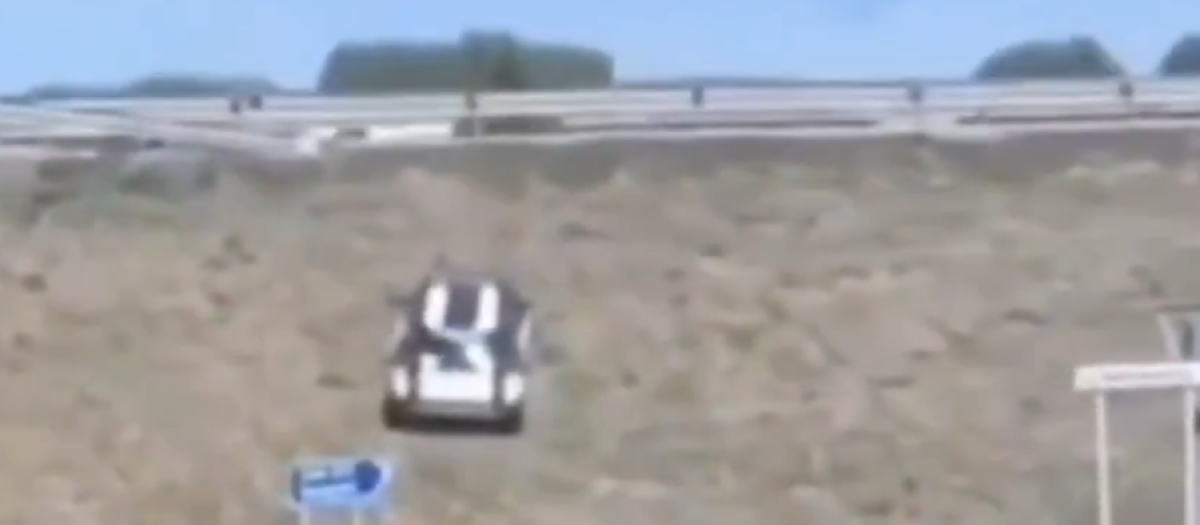 Imagen de la ubicación del vehículo de la Guardia Civil