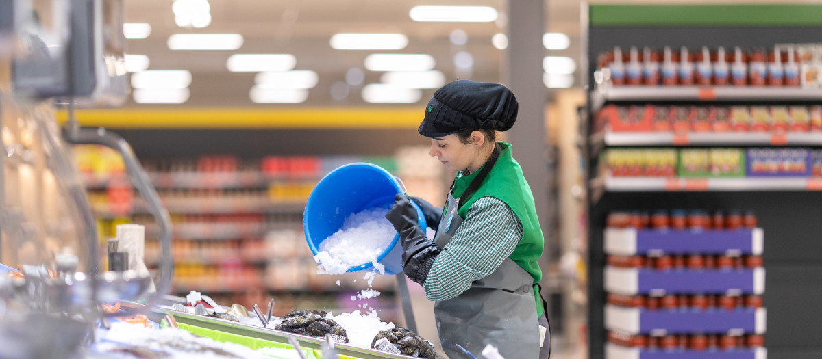 Imagen tomada en un supermercado de Mercadona