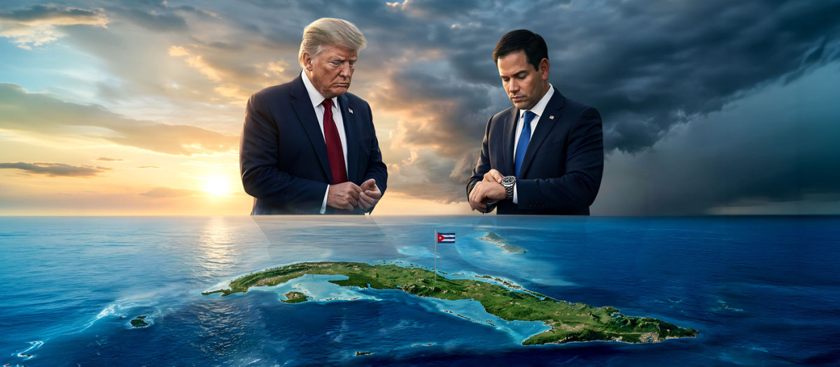 El presidente de Estados Unidos y Marco Rubio. Empieza la cuenta atrás para la liberación de Cuba