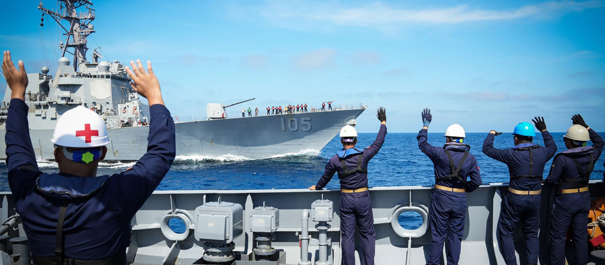 Las fuerzas armadas de Filipinas, Estados Unidos y Japón realizaron esta semana ejercicios conjuntos cerca del canal de Bashi