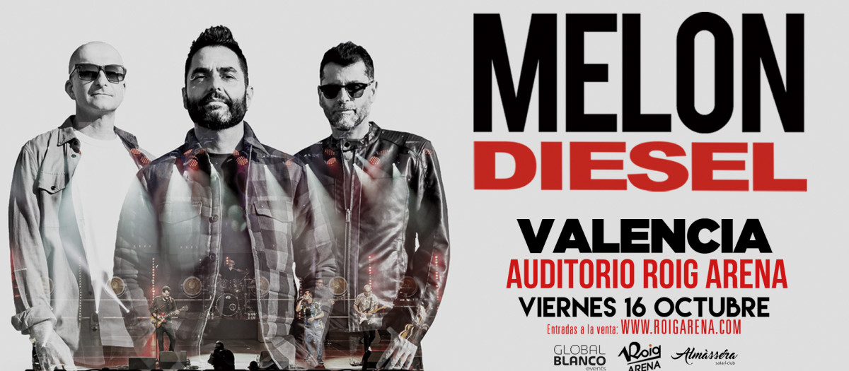 Imagen del cartel del concierto Melon Diesel en el Auditorio del Roig Arena