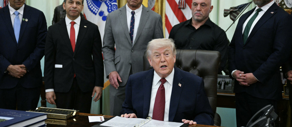 Donald Trump, presidente de los Estados Unidos en la Casa Blanca