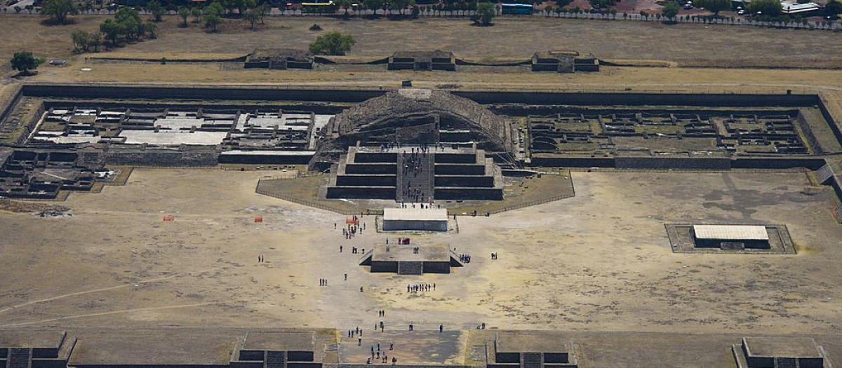 Vista aérea Teotihuacán, México