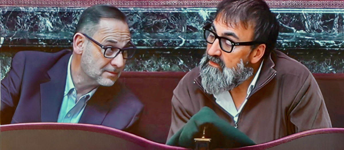 El ex ministro José Luis Ábalos con su ex asesor Koldo García izaguirre, durante el juicio del Supremo