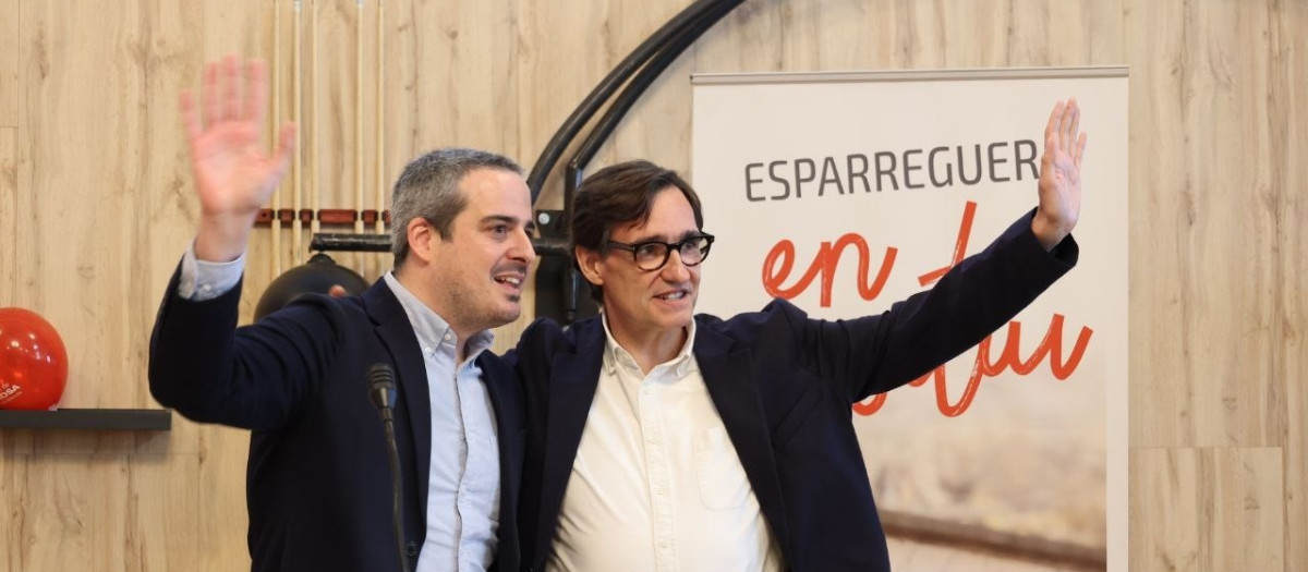 Salvador Illa y Eduard Rivas, en una imagen de archivo