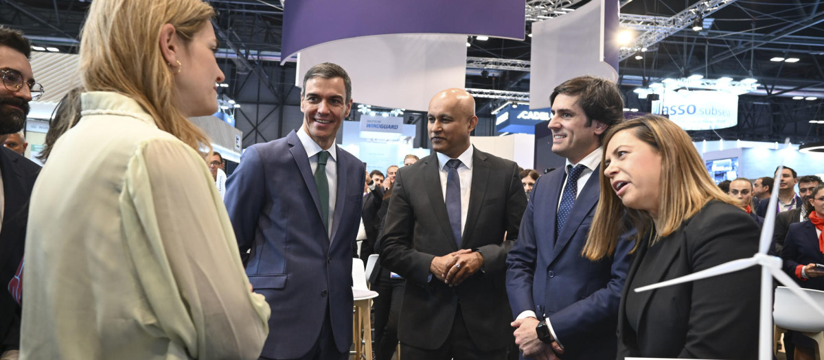 Sánchez en el foro eólico WindEurope, este martes
