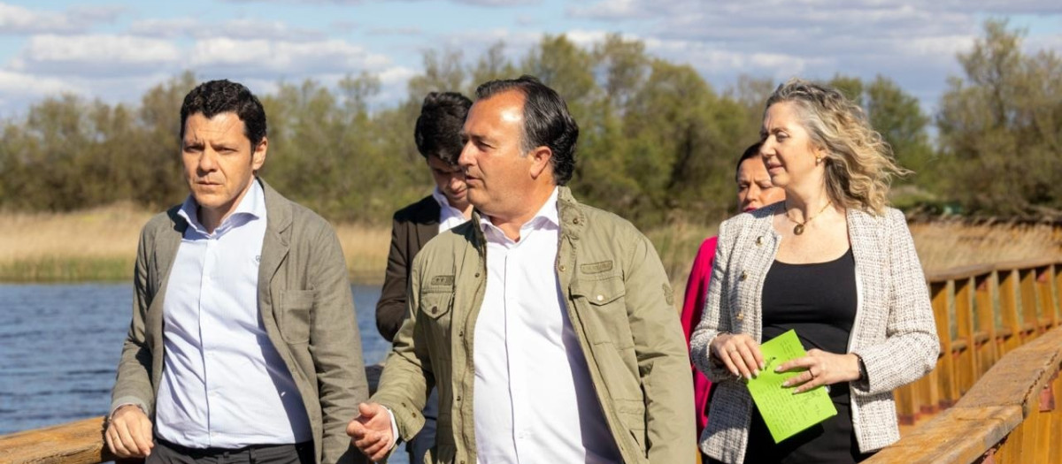 El presidente del Grupo Parlamentario Vox, David Moreno, en las Tablas de Daimiel