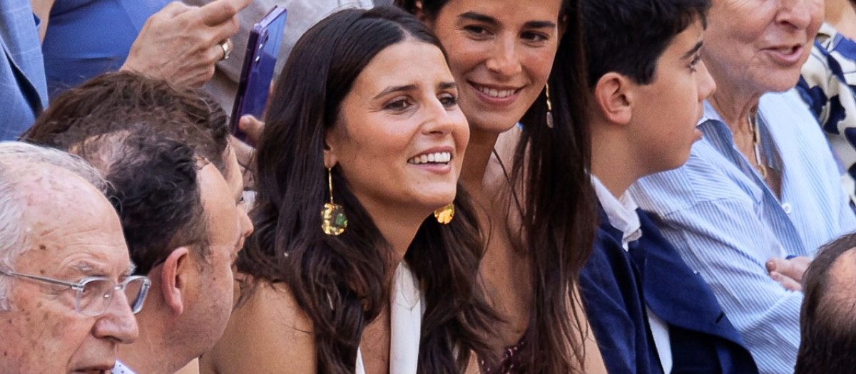 Tana Rivera en la plaza de La Maestranza este jueves