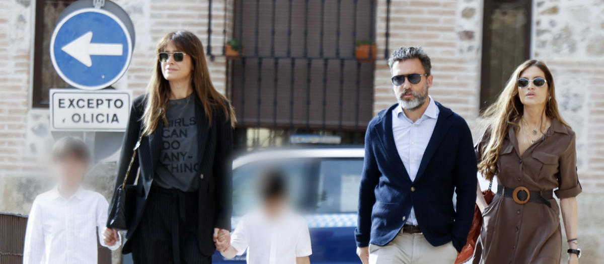 Isabel Jiménez con sus hijos acompaña a Sara Carbonero y su novio
