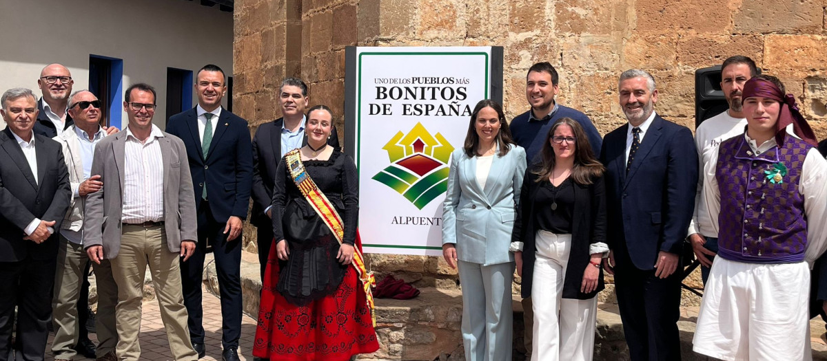 Imagen de la presentación de Alpuente como nuevo miembro de 'Los Pueblos Más Bonitos de España'.