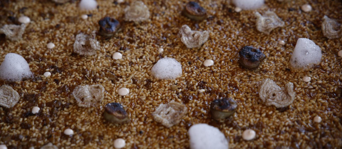 Imagen de la 'paella' extremeña ganadora del concurso