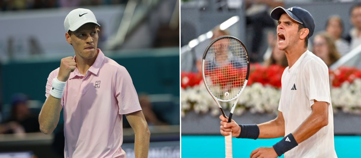 Jannik Sinner y Rafa Jódar