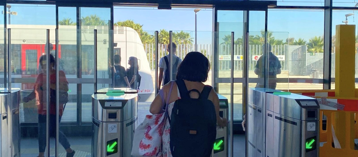 Imagen de una estación de Metrovalencia
