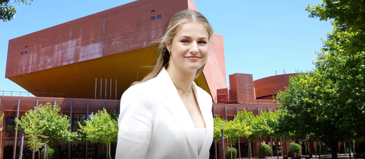 Montaje de la Princesa Leonor y la Universidad Carlos III de Madrid